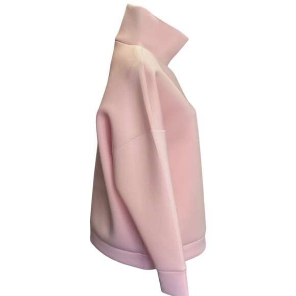 Project Runway Cameo Pink Oversized Thick Mock Neck Sweatshirt, Size XS NWT - Picture 6 of 9